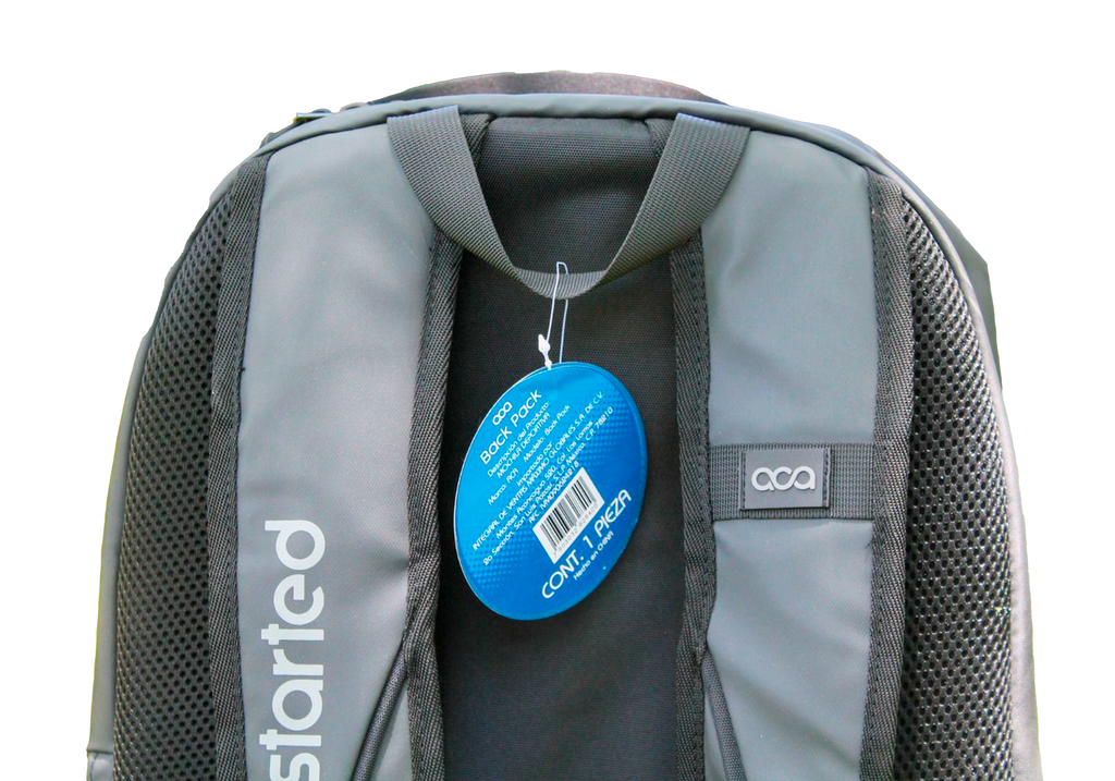 Mochila ACA MOCHILA BACK PACK; Mochila con zoom en la parte superior trasera 