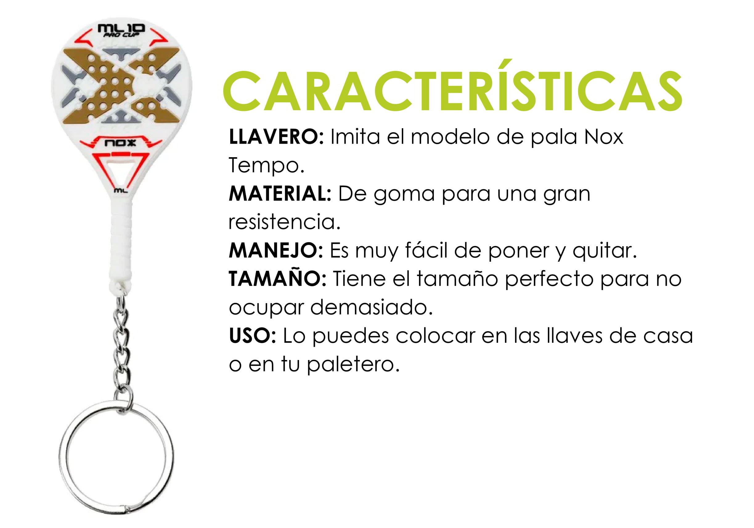 Llaveros Pala NOX - Comprar en Padel Central Outlet