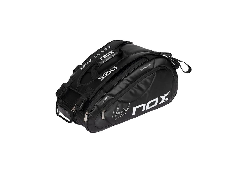 Paletero NOX Pro Series Negro; Pelotero de cuerpo completo con vista a la derecha