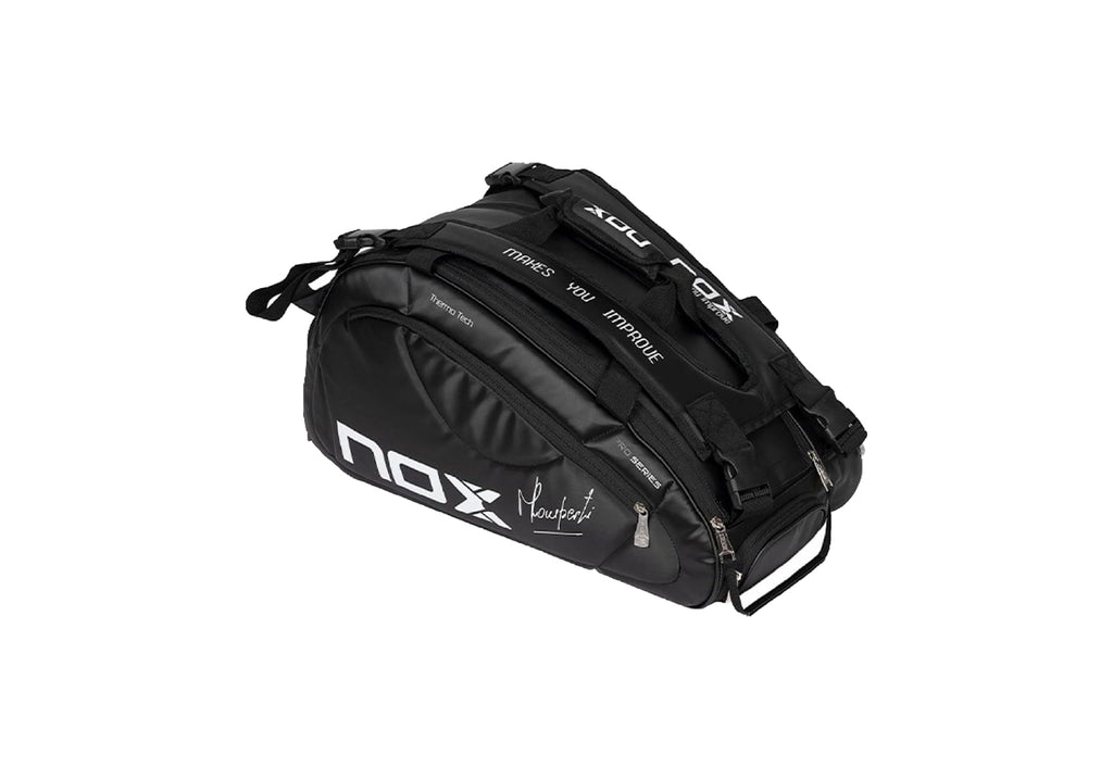 Paletero NOX Pro Series Negro; Pelotero de cuerpo completo con vista a la izquierda