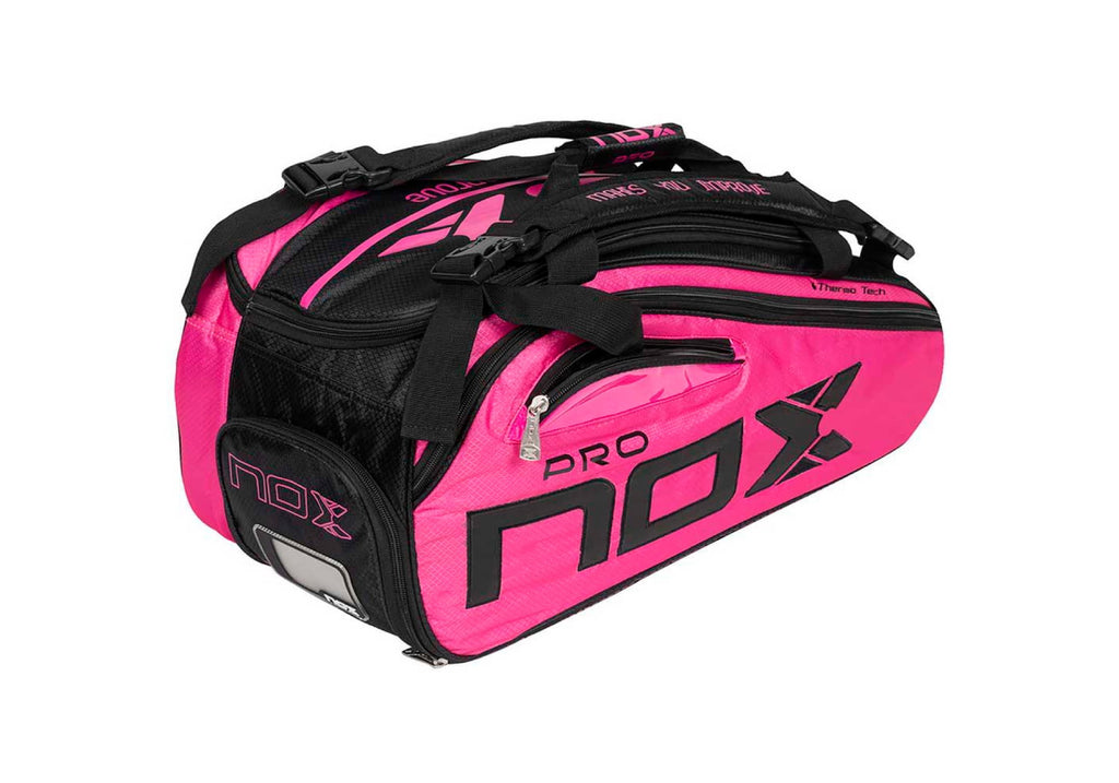 Paletero Nox Thermo Pro Rosa; Paletero con vista en la parte trasera 