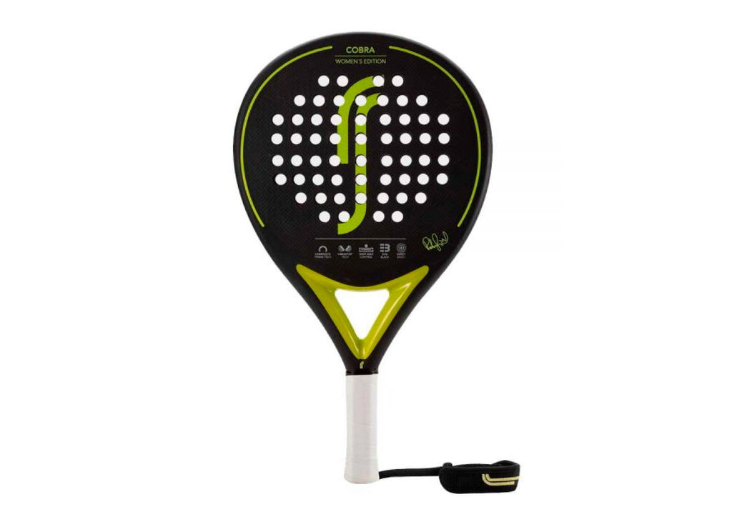 Pala de Pádel RS, vista frontal del modelo Cobra Womens Edition lime