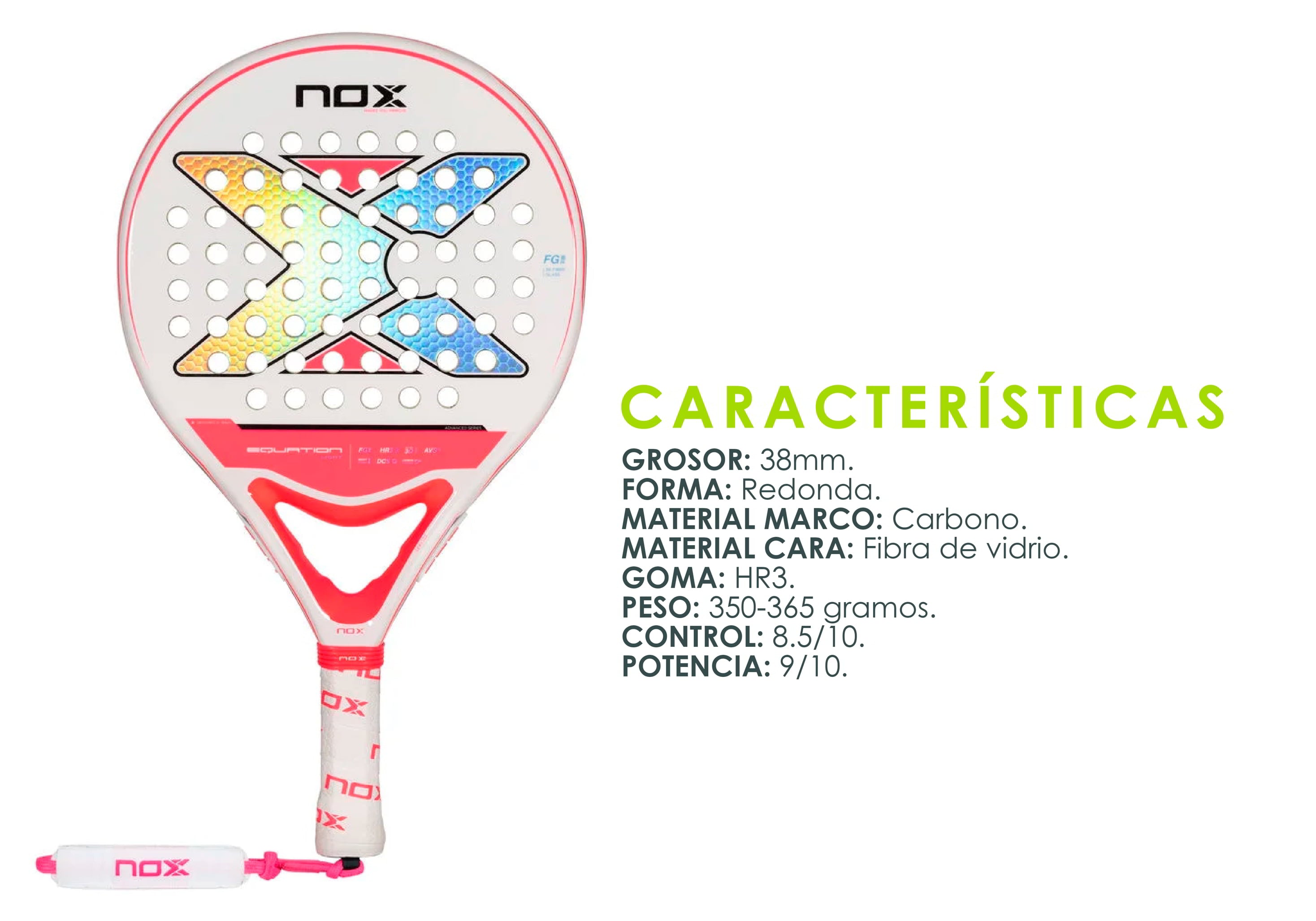 Pala de Padel NOX Equation Advanced series 2024