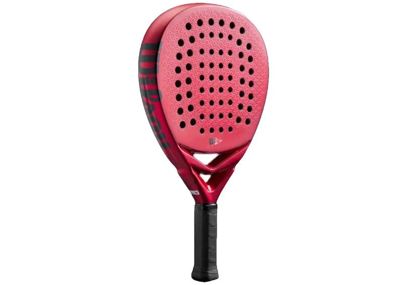 Pala Wilson Bela Pro, vista de la marca en uno de los laterales de la pala