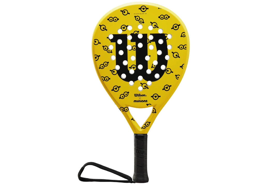 Pala de Pádel Wilson, vista completa del modelo Minions Junior 2023