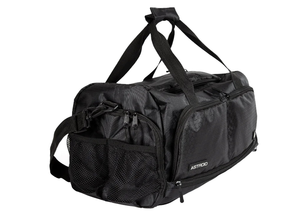 Mochila Deportiva ASTROID color Negro; Con vista lateral 