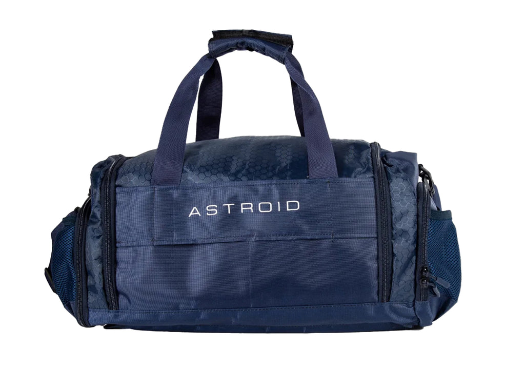 Mochila Deportiva ASTROID color Azul; Con vista al frente de cuerpo completo