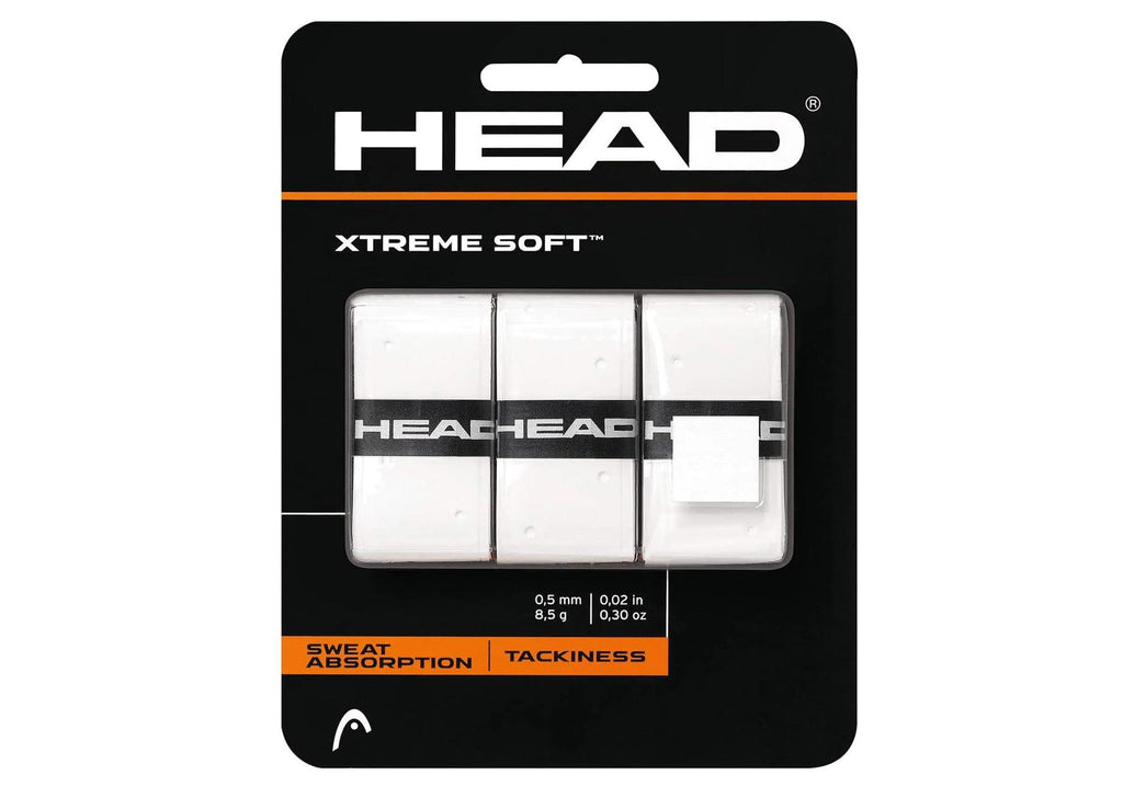 Overgrip Head Xtreme Soft Color Blanco; Overgrip en empaque de tres