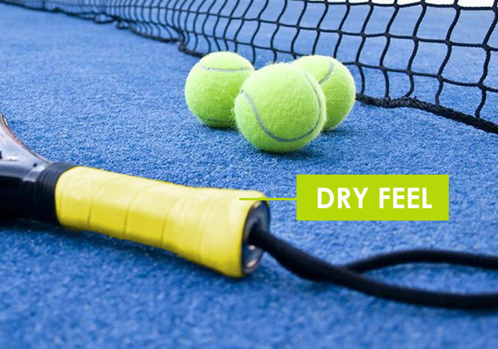 Overgrip Babolat Tour Original Comfort Dry Feel Individual Color Amarillo Neón; Con señalamiento de su absorcion