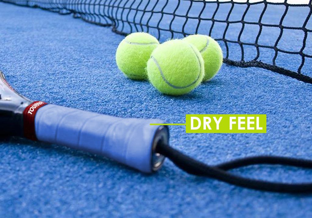 Tourna Grip XL Dry Feel 3 Grips on roll color Azul Claro; Grips con señalamiento dry feel