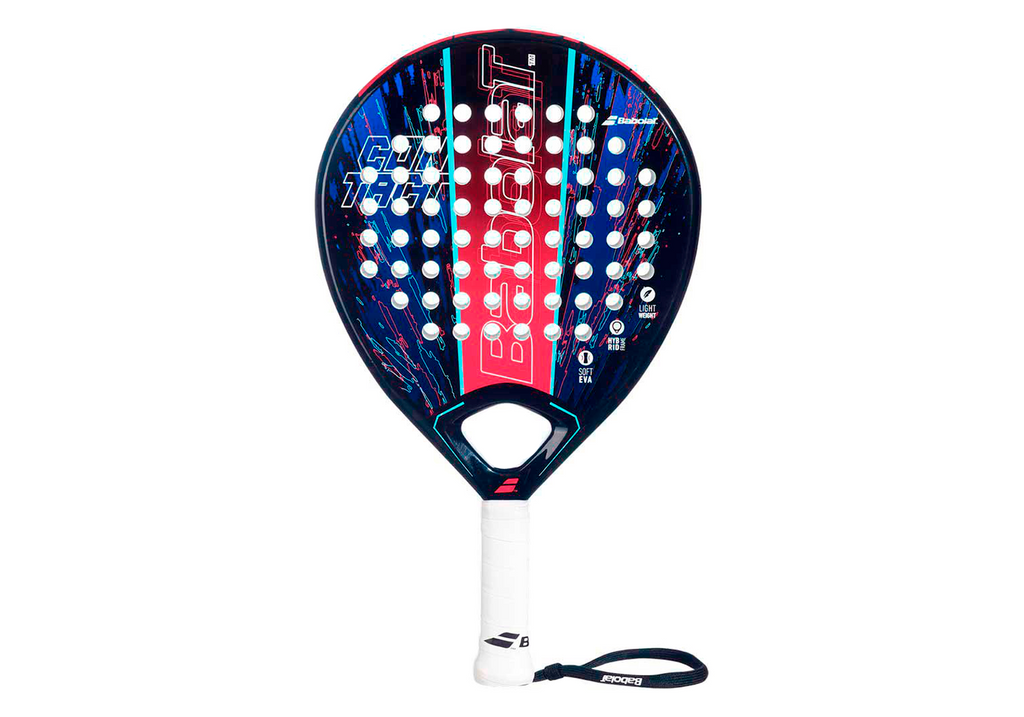 Babolat Contact 2023; Composición cara de la pala de fibra de vidrio.