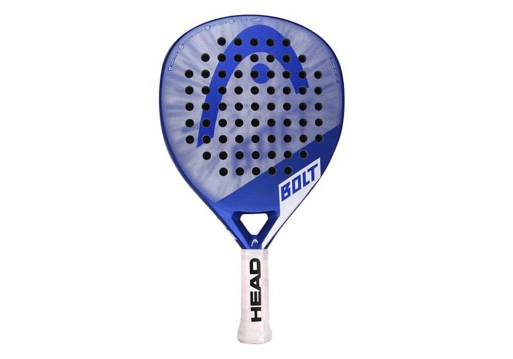 Head bolt azul 2023; Presentación de una pala de padel color azul. 